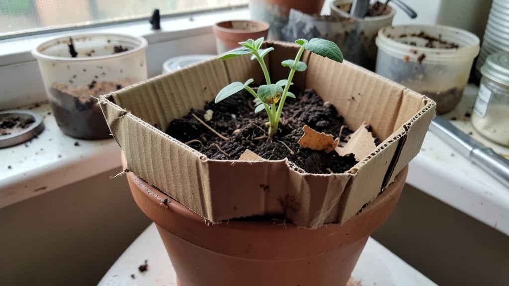 Cardboard Box Garden: Upcycled Planters for Year-Round Greenery on a Budget