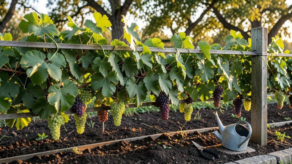 Garden Grape Vine Growing Guide: Climbing Structure That Maximizes Sunlight and Space