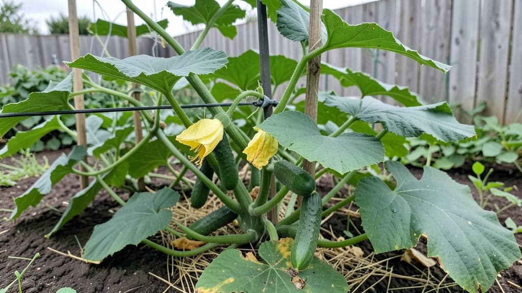 Garden Trellis Cucumbers: Vertical Space Maximizer for Bushy, Productive Vines