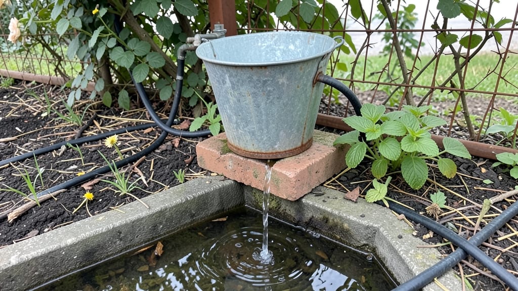 Homemade Garden Fountain: Serene Water Feature With Natural Stone Elegance