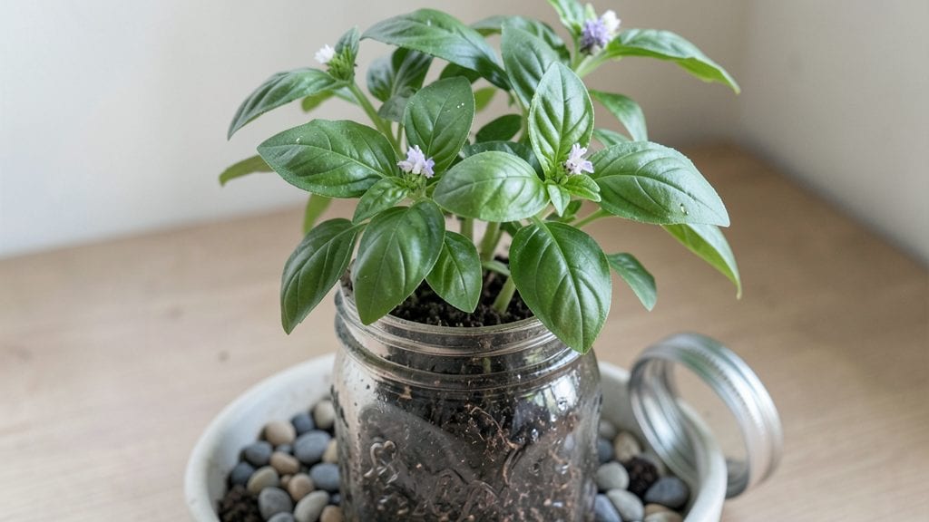 Mason Jar Herb Garden: Self-Watering Green Thumb Starter Kit
