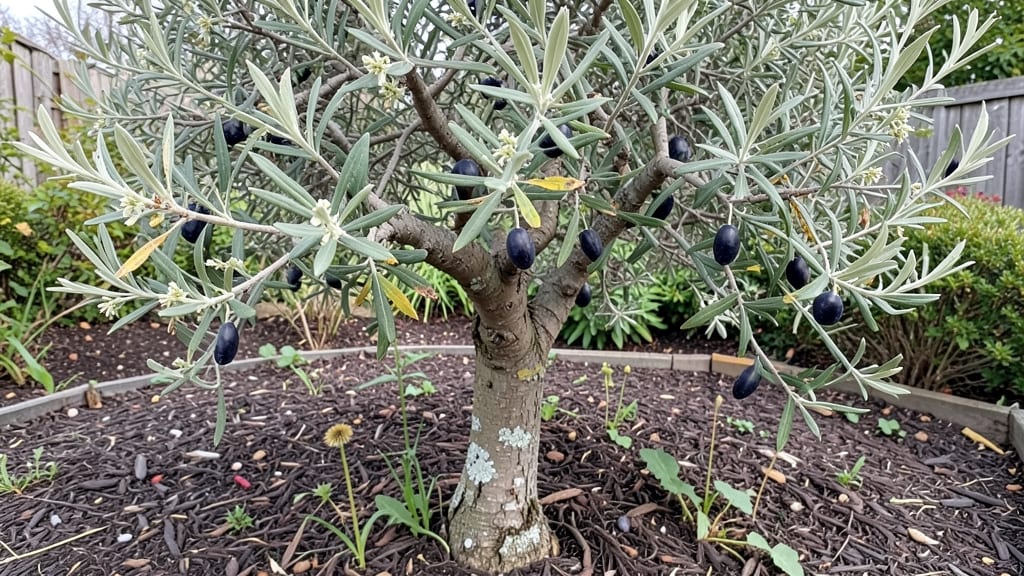 Olive Tree Garden: Mediterranean Privacy Screen With Year-Round Elegance