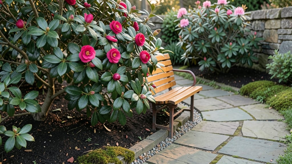 Tea Garden Layout: Whimsical Pathways and Tiered Privacy Nooks