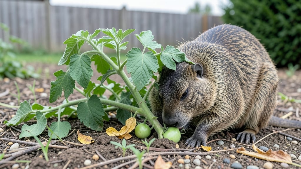 Woodchuck Eating Garden: Humane Barrier That Protects Plants Naturally